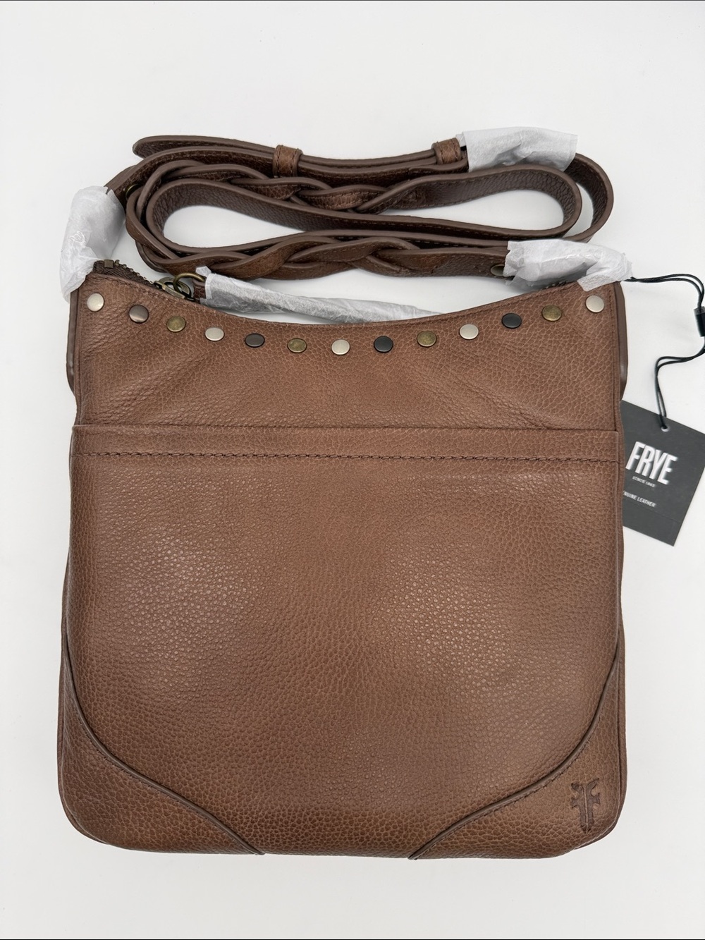 Frye Soraya Swing Pack Leather Crossbody Bag Dark Brown